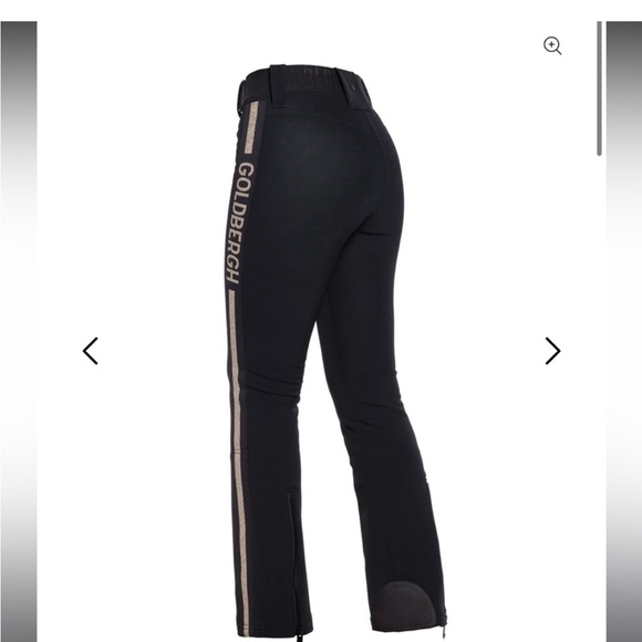Goldbergh Cher Ski Pant in Black and Gold, US Size 4 NWT - Picture 6 of 8